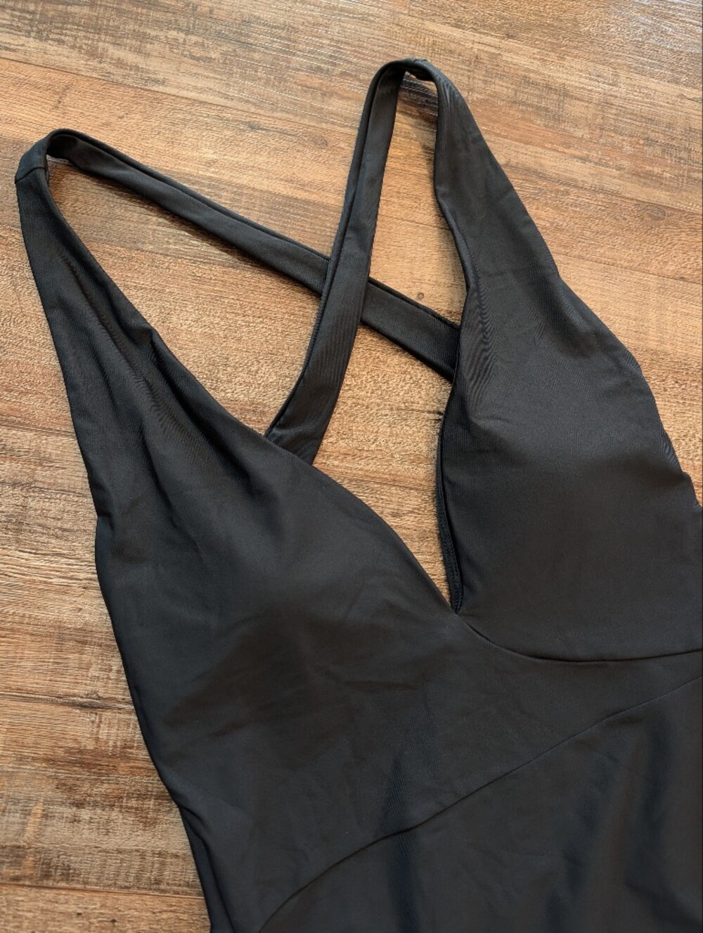 Summersalt Plunge V-Neck Criss Cross Open Back One-Piece Swimsuit Sz 6 - Picture 3 of 12